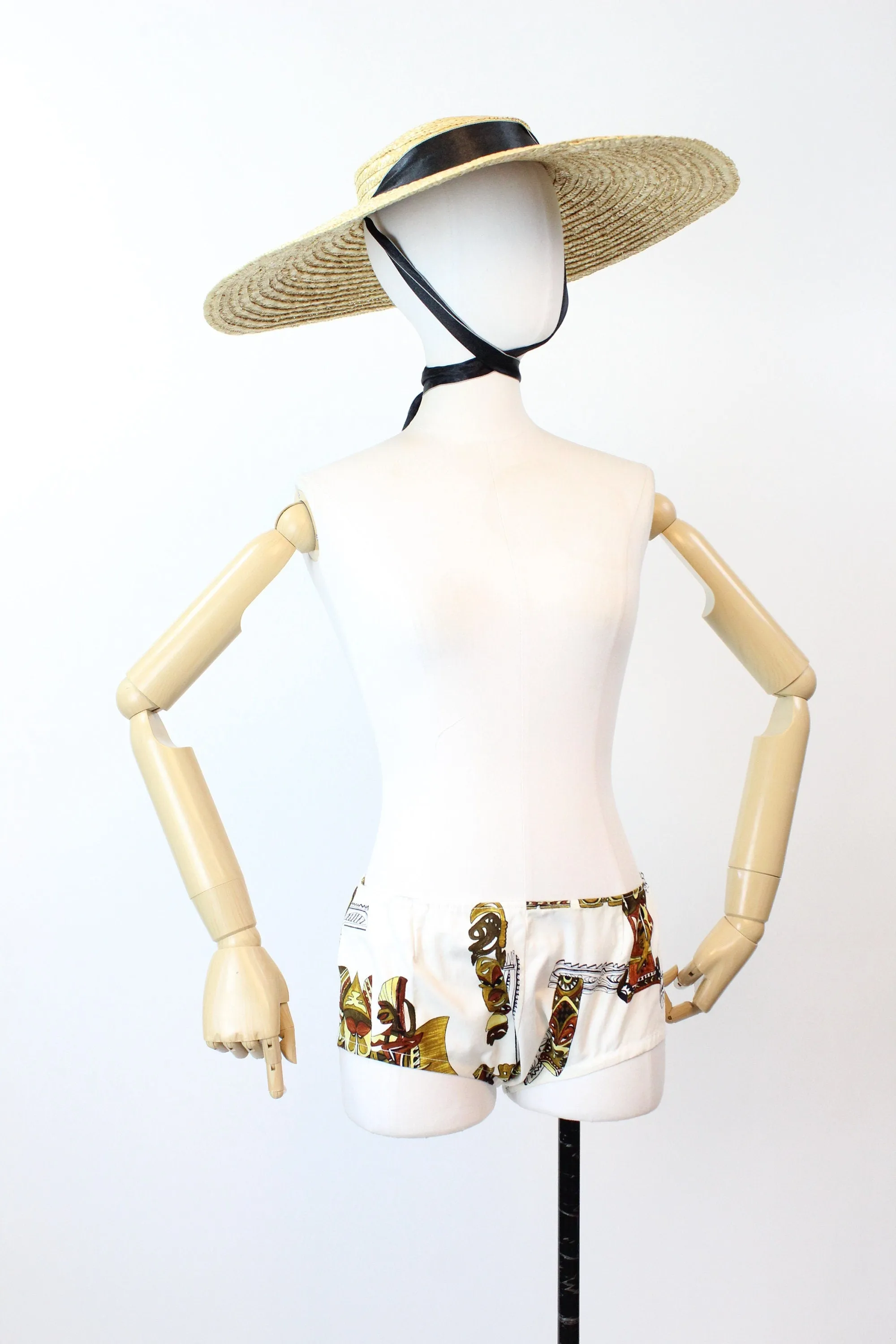 1960s TIKI romper TUNIC and BRIEFS xs small | new spring summer