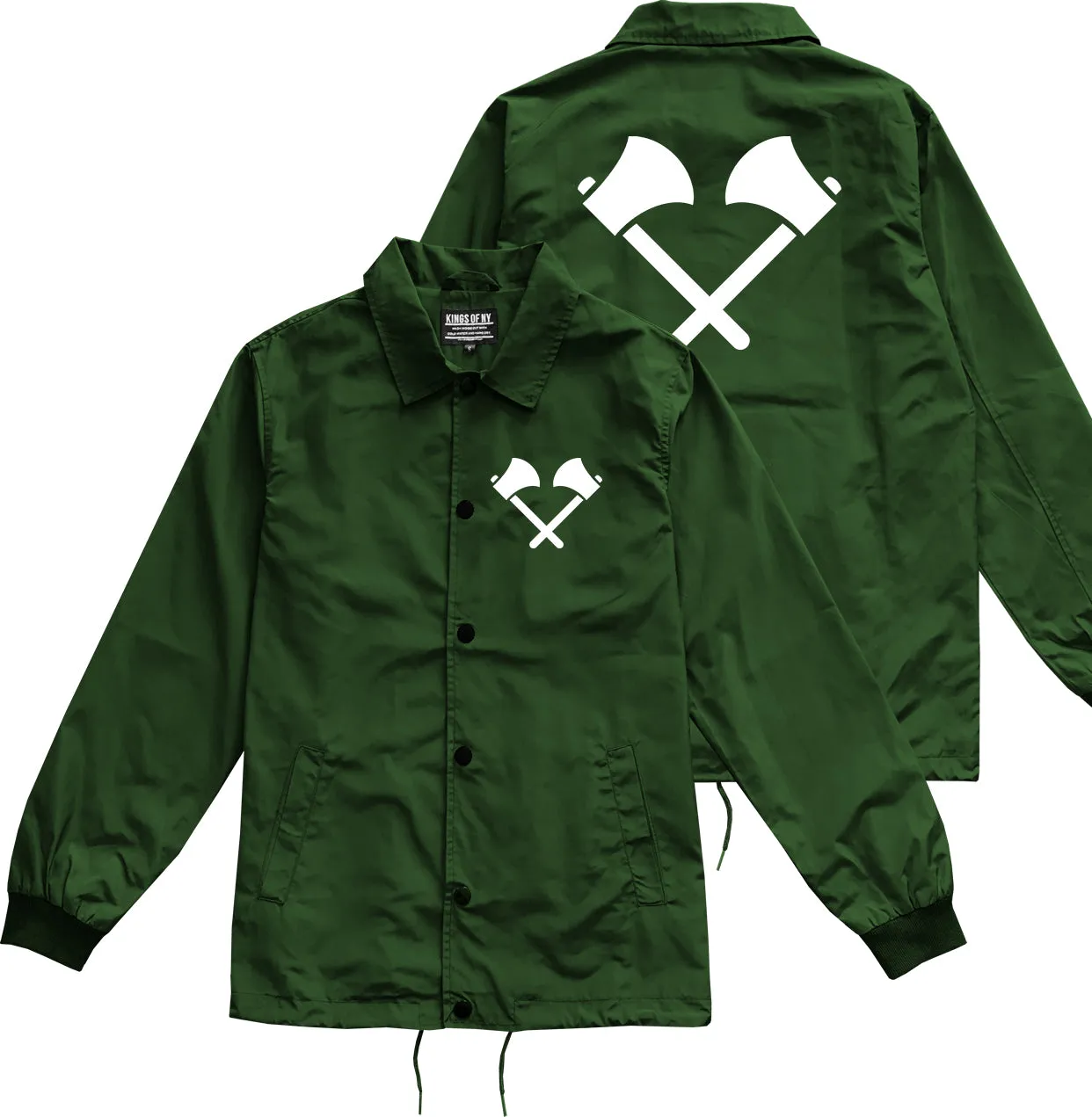 2 Ax Fireman Logo Mens Coaches Jacket