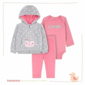 3-Piece Fleece Jacket Set