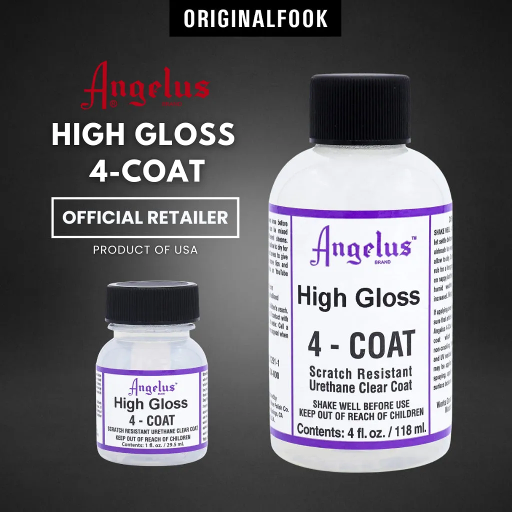 (4 Types) Angelus 4-Coat Scratch Resistant Clear Coat