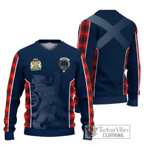 Abernethy Tartan Ugly Sweater with Family Crest and Lion Rampant Vibes Sport Style