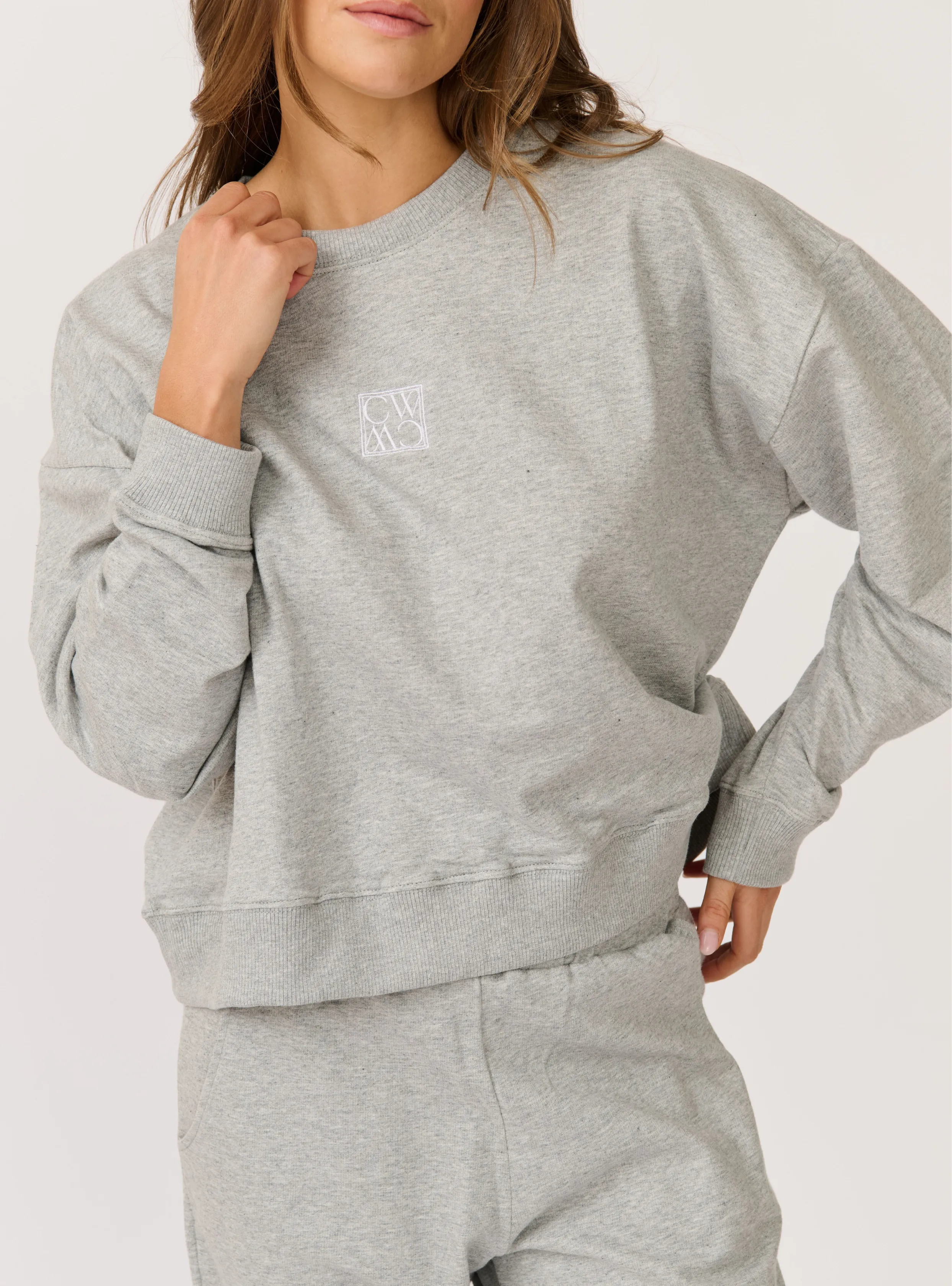 ADA SLIM SWEATER - Mist Marle