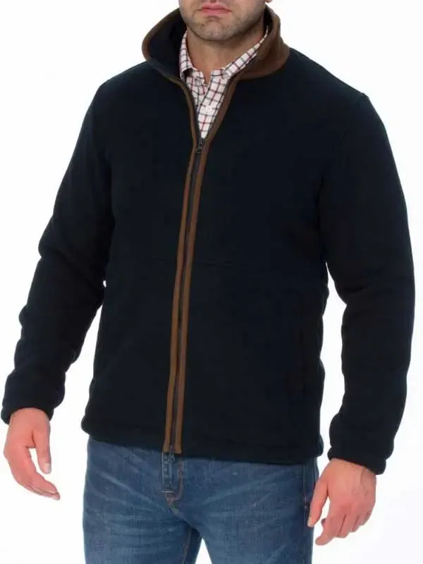 ALAN PAINE Aylsham Mens Fleece Jacket - Dark Navy