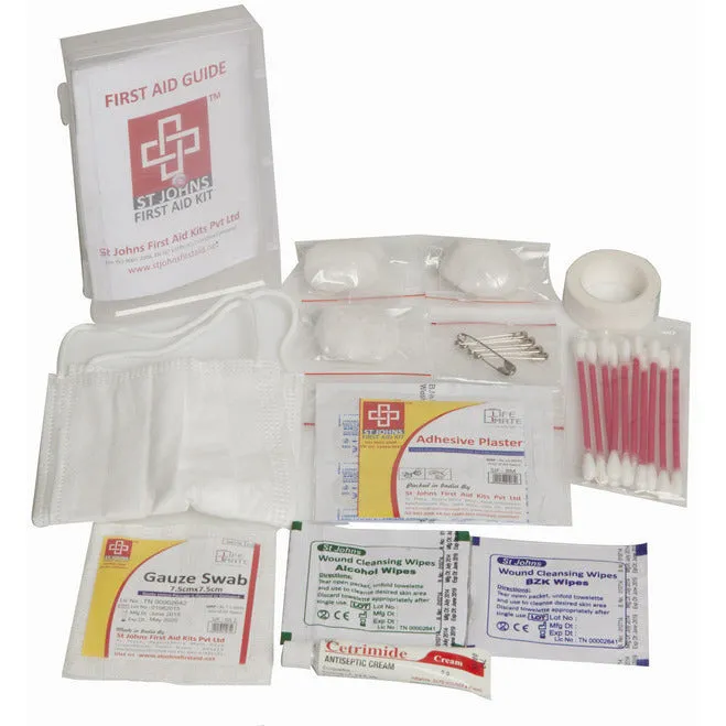 All Purpose First Aid Kit Large - Vinyl Cardboard Box - 124 Components - SJF V1 - St Johns First Aid