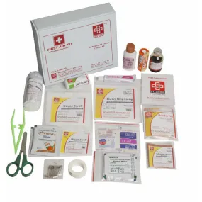 All Purpose First Aid Kit Small - Vinyl Cardboard Box - 60 Components - SJF V3 - St Johns First Aid Kit