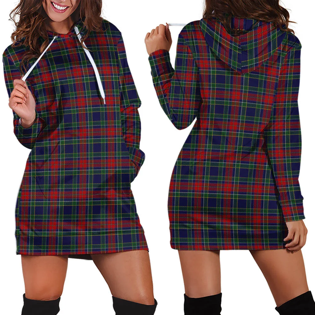 Allison Red Tartan Hoodie Dress