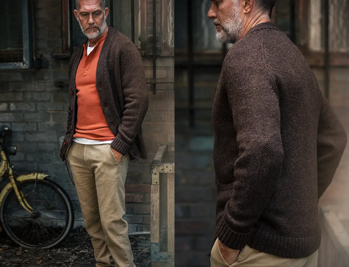 &SONS Palmer Cardigan Brown