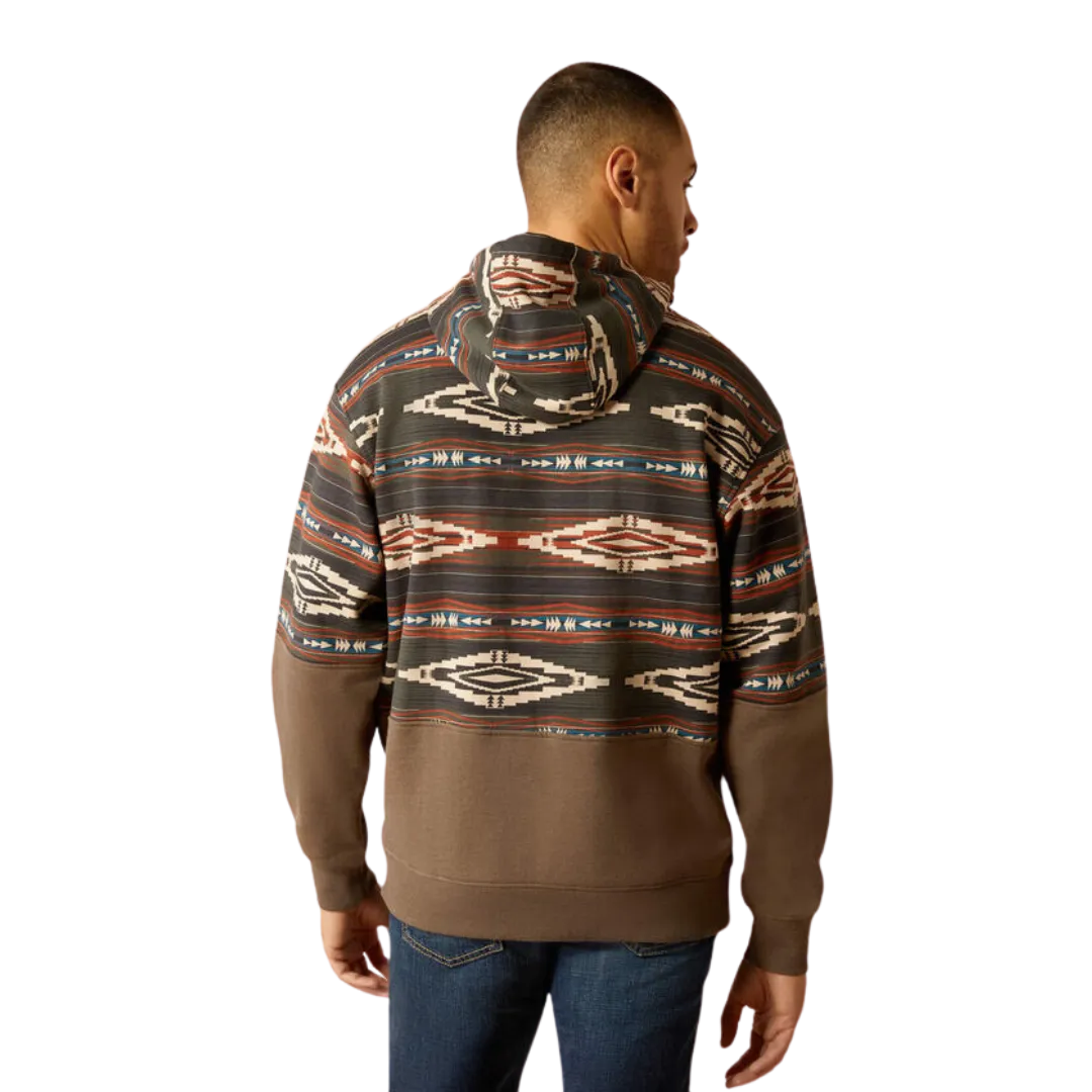 Ariat Men's Color Block Brindle Hoodie