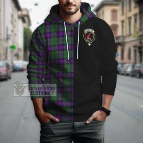 Armstrong Modern Tartan Hoodie with Family Crest and Half Of Me Style