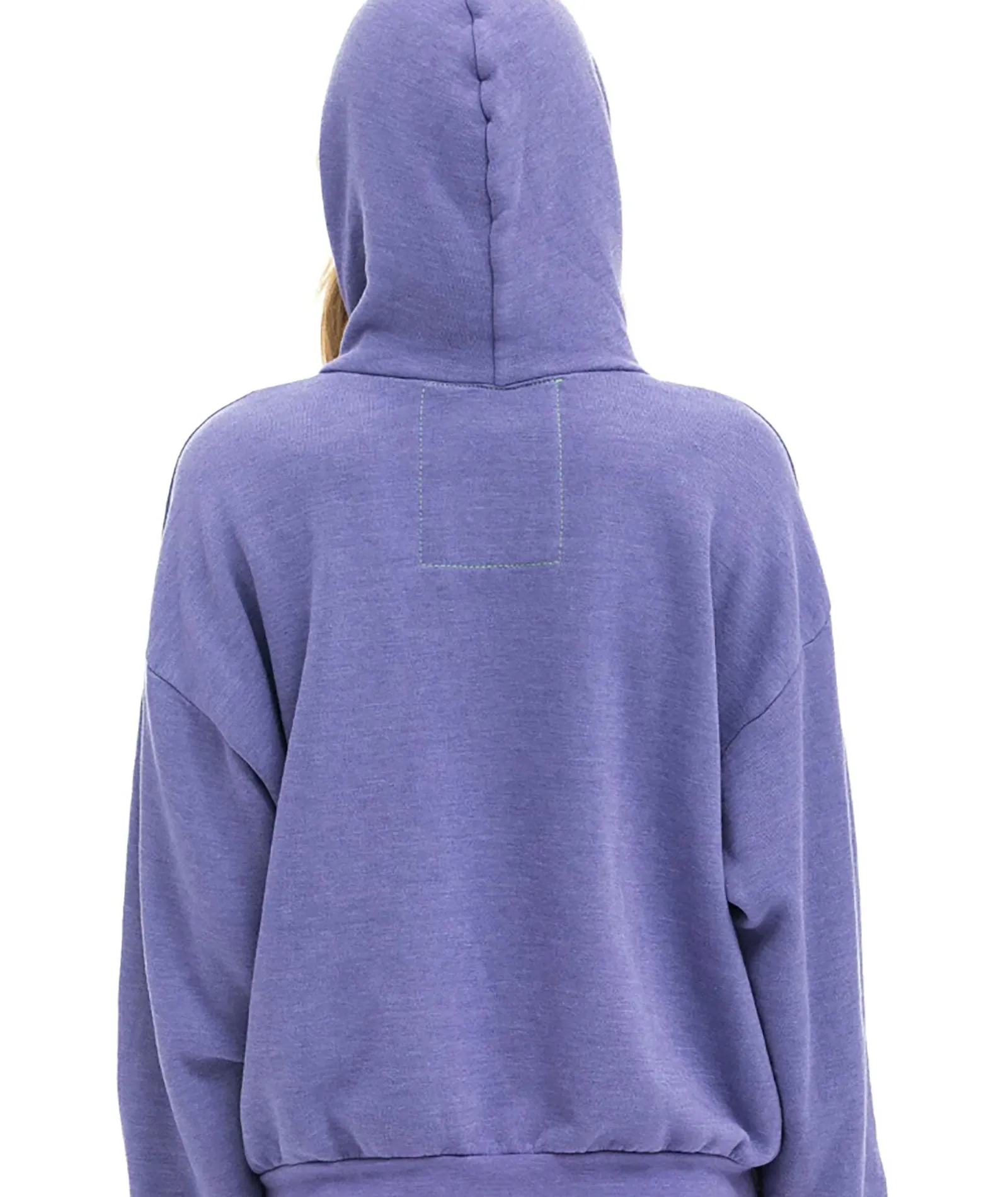 Aviator Nation Women Logo Stitch Pullover Hoodie Lavender