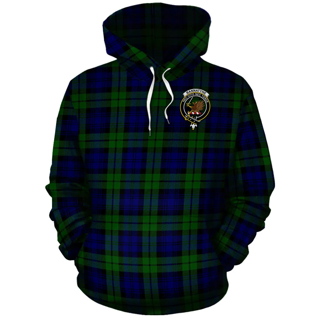 Bannatyne Tartan Hoodie with Family Crest