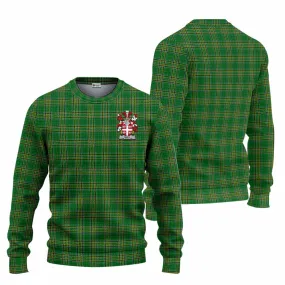 Bath Irish Clan Tartan Knitted Sweater with Coat of Arms