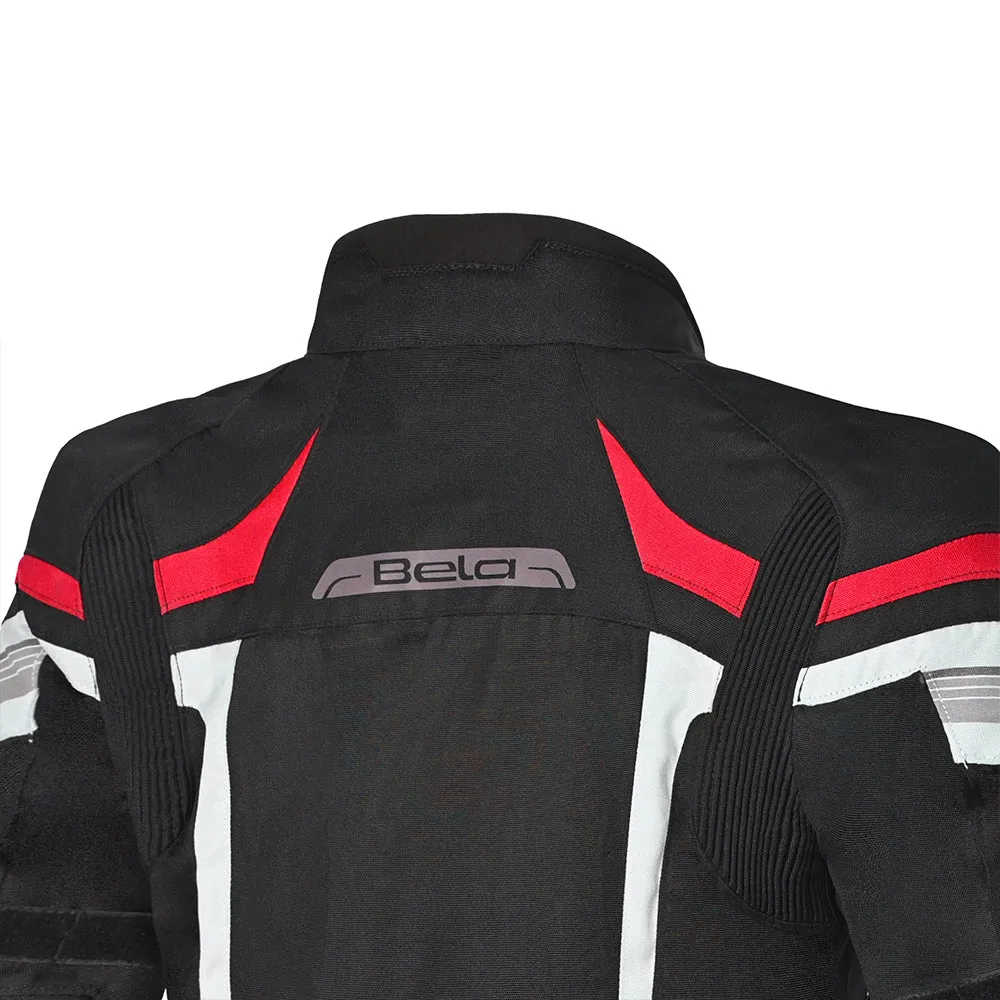 Bela Highland Man Textile Motorcycle Jacket  Black Red