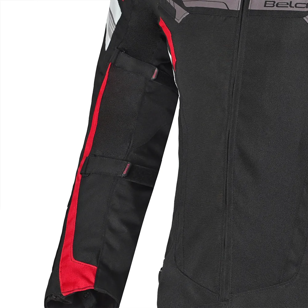 Bela Highland Man Textile Motorcycle Jacket  Black Red