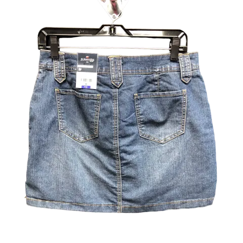 Blue Denim Skirt Mini & Short St Johns Bay, Size 8petite