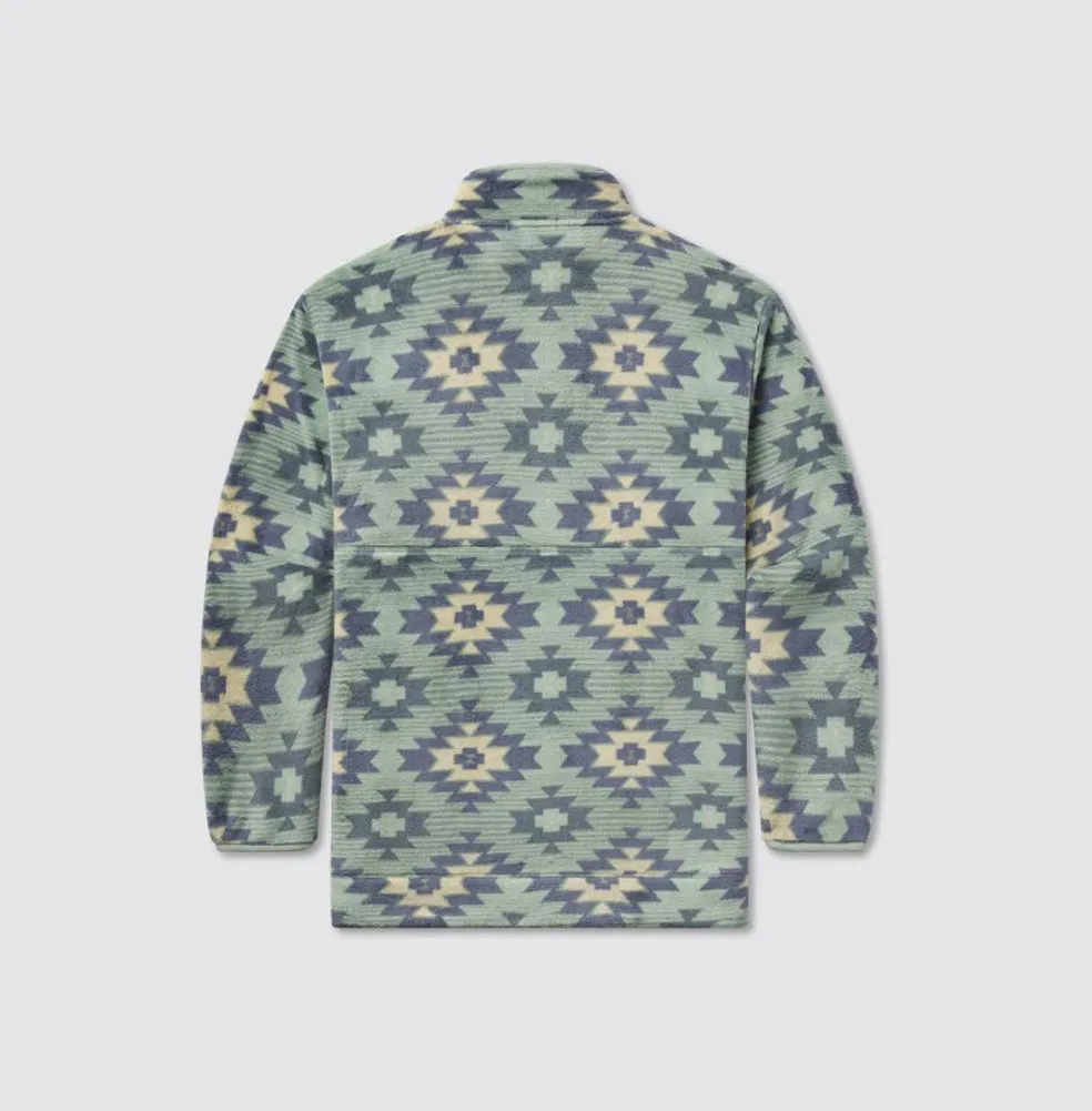 Cappadocia Printed Fleece in Slate/Sage by Southern Marsh