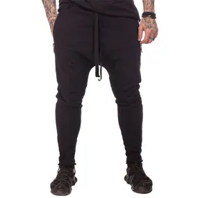 Casual Ziper Pocket Thin Leg Sports Pants Fitness Trousers