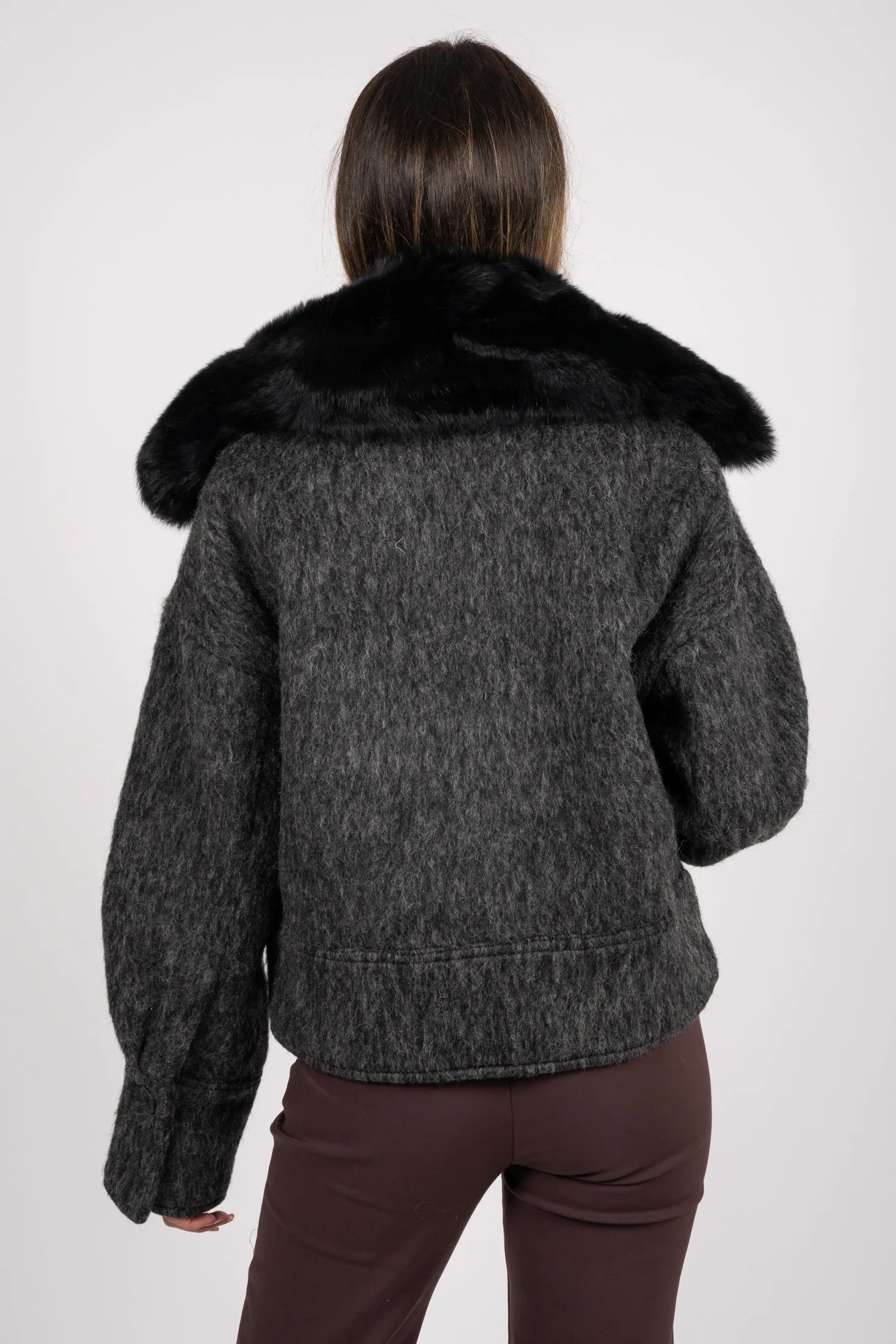 Charlie Jacket - Grey Mohair