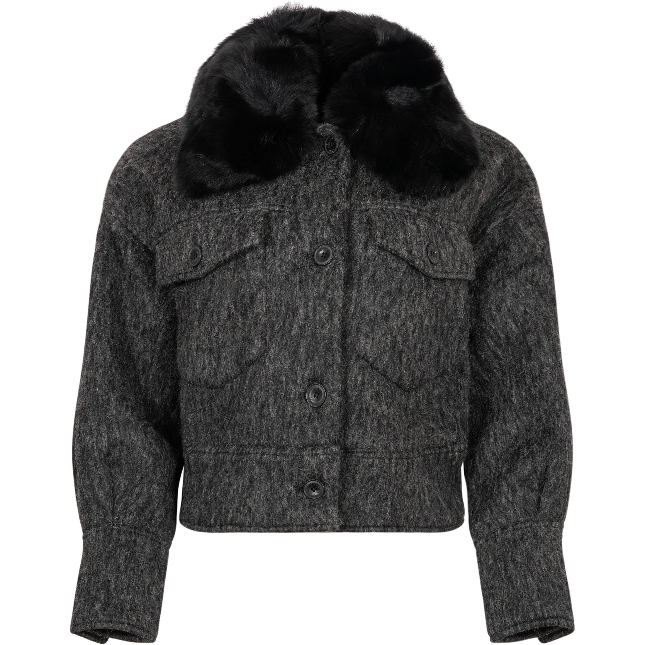 Charlie Jacket - Grey Mohair