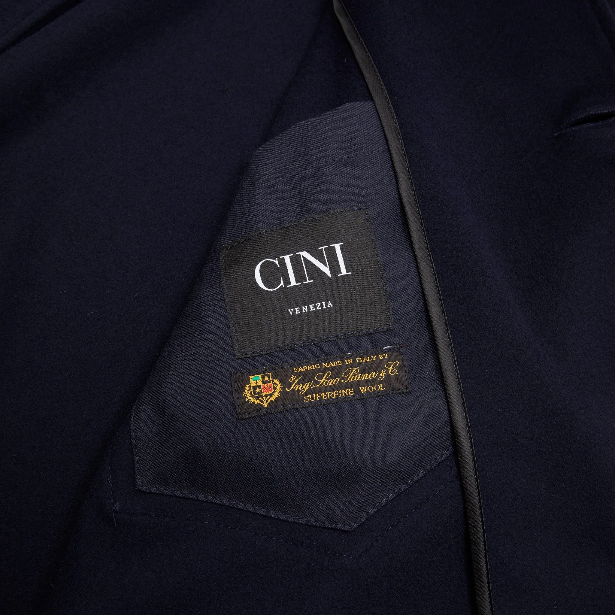 Cini Venezia Capospalla Unomeno Coat in Dark Blue