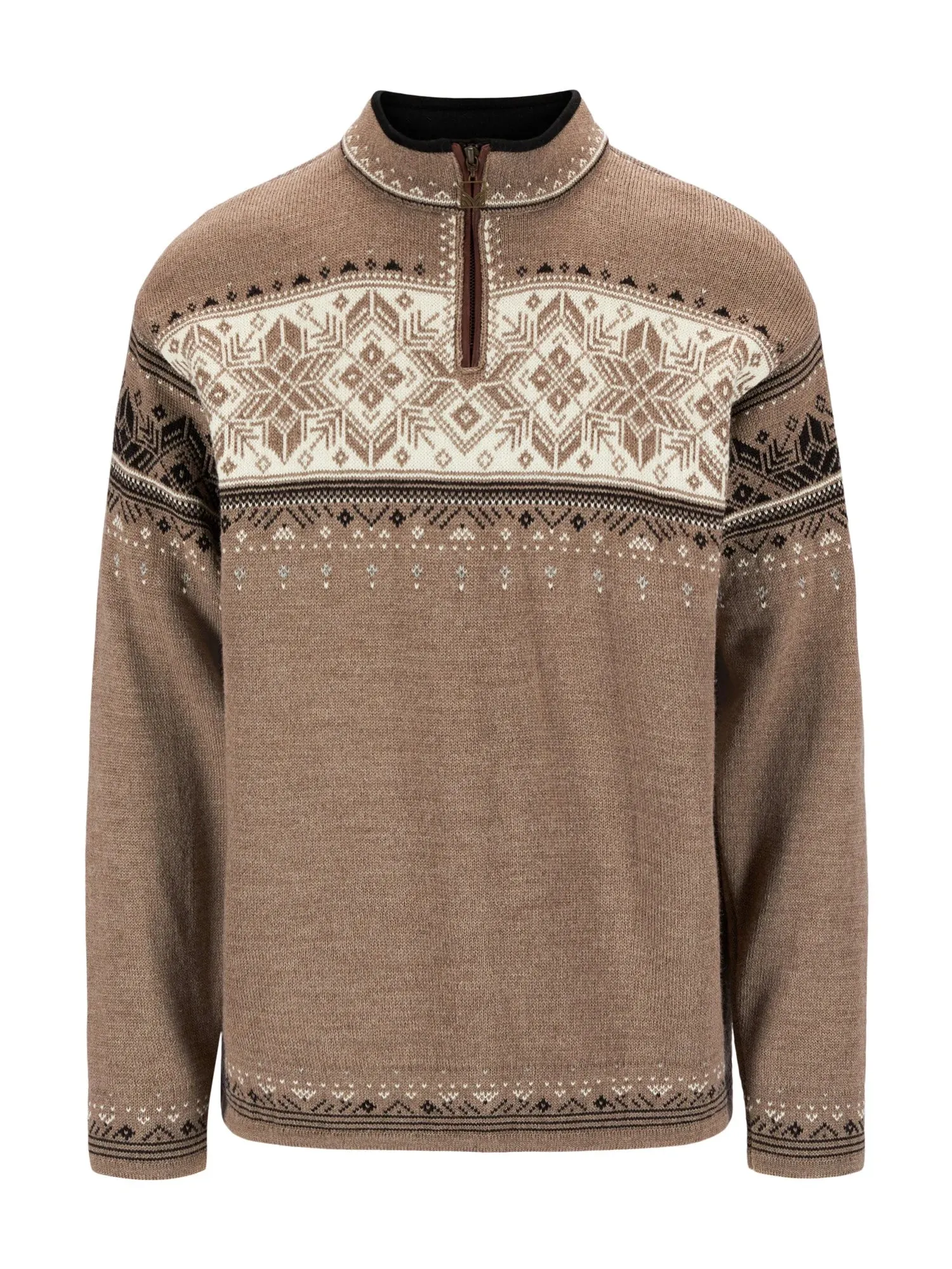 Dale of Norway | Blyfjell Swweater | Men's | Mountainstone/Off White/Coffee