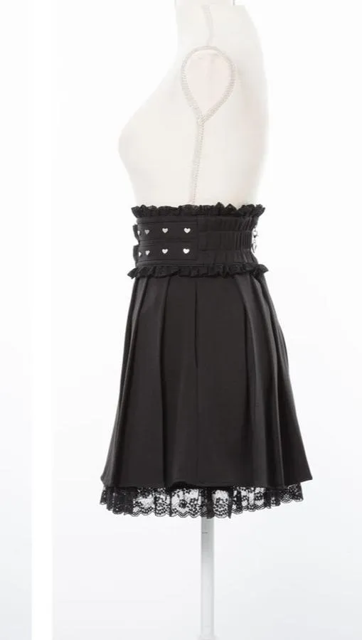 Dear My Love jirai kei heart stud skirt