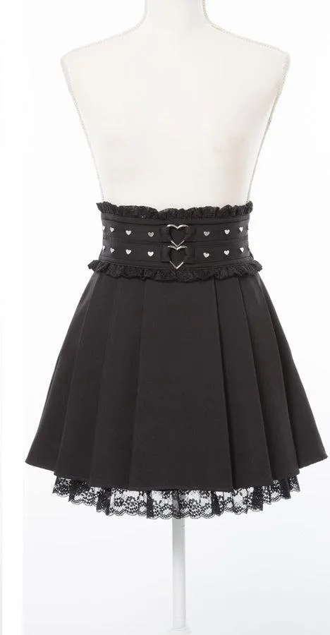 Dear My Love jirai kei heart stud skirt