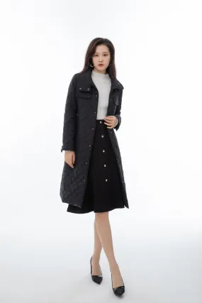 Diamond Check Padded Coat