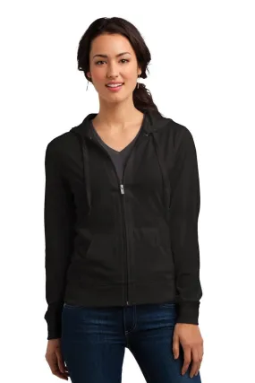 District DT2100: Women's Fitted Jersey Full-Zip Hoodie