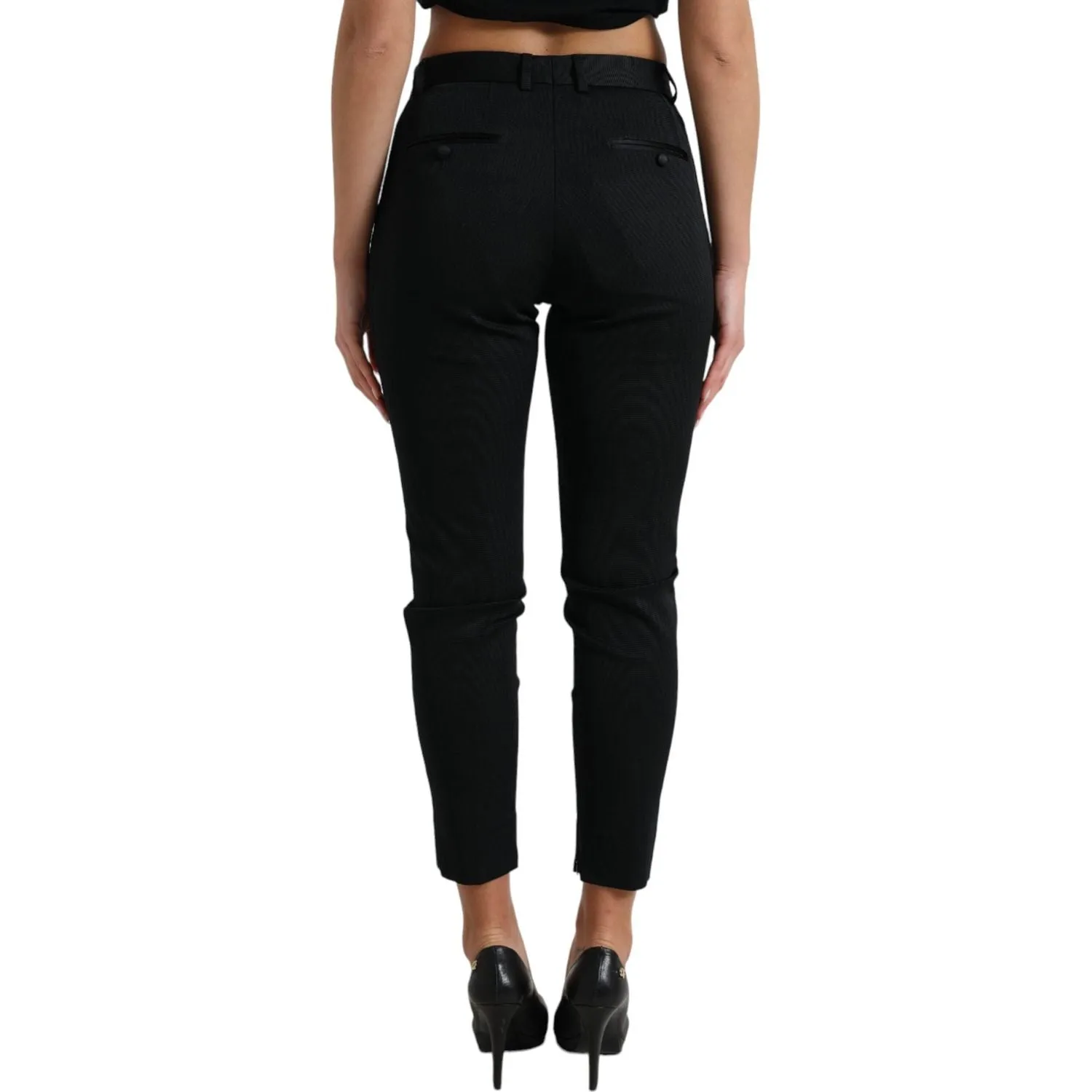 Dolce & Gabbana Chic High Waist Skinny Cropped Pants