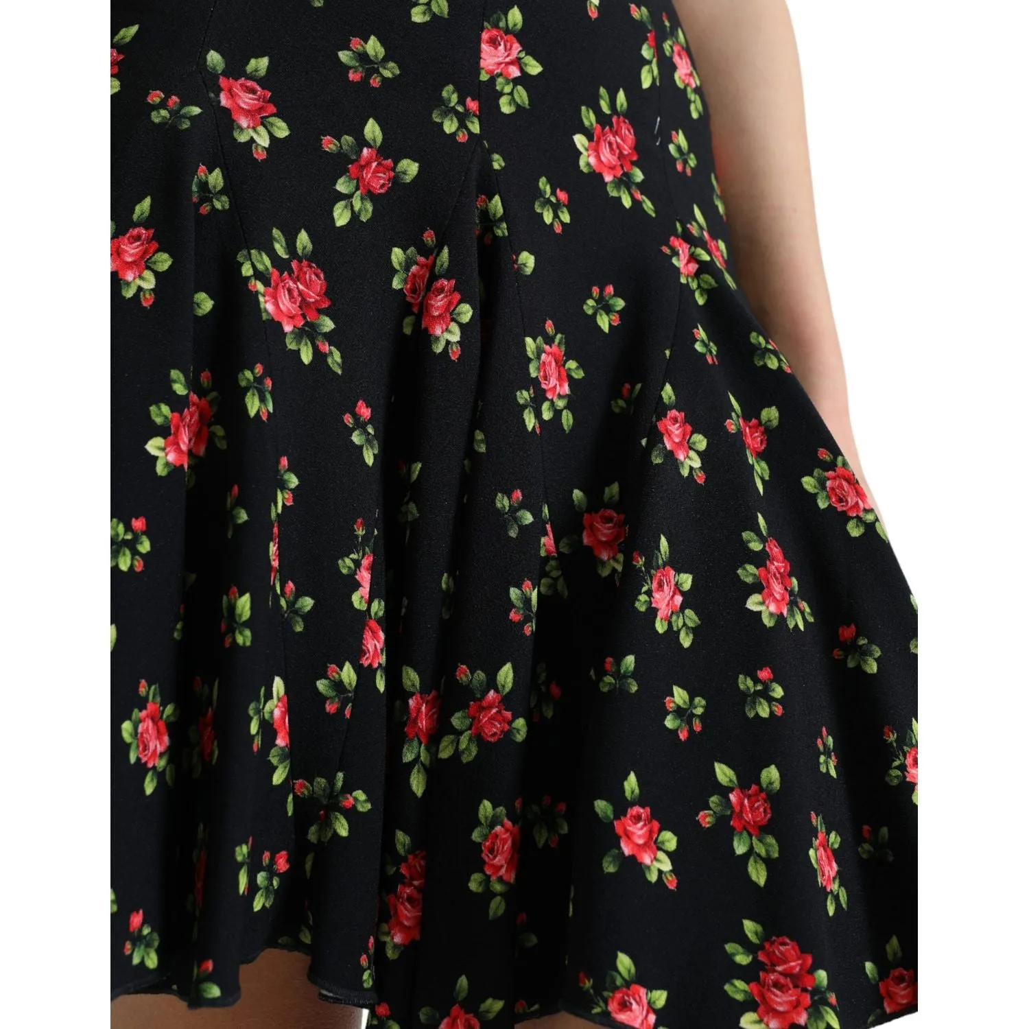 Dolce & Gabbana Floral A-Line Mini Skirt with High Waist