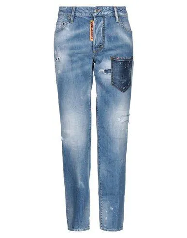 Dsquared2 Women Denim trousers Blue 10 UK