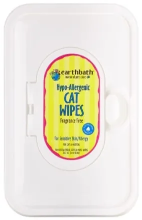 Earthbath Cat Wipes Fragrance Free