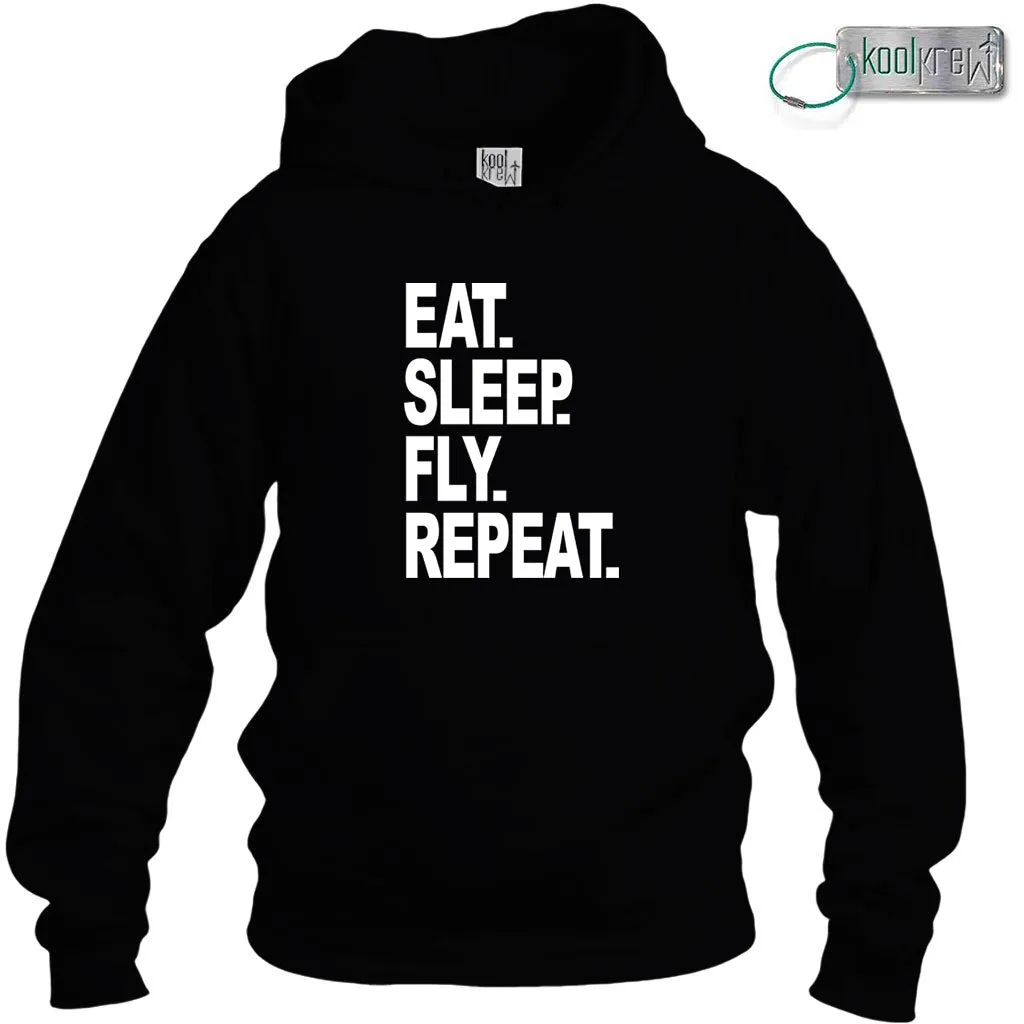 Eat Sleep Fly Repeat Hoodie