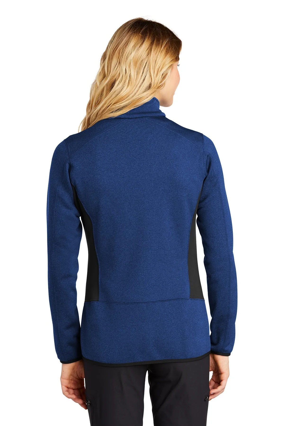 Eddie Bauer Ladies Custom Stretch Fleece Jackets, Blue Heather