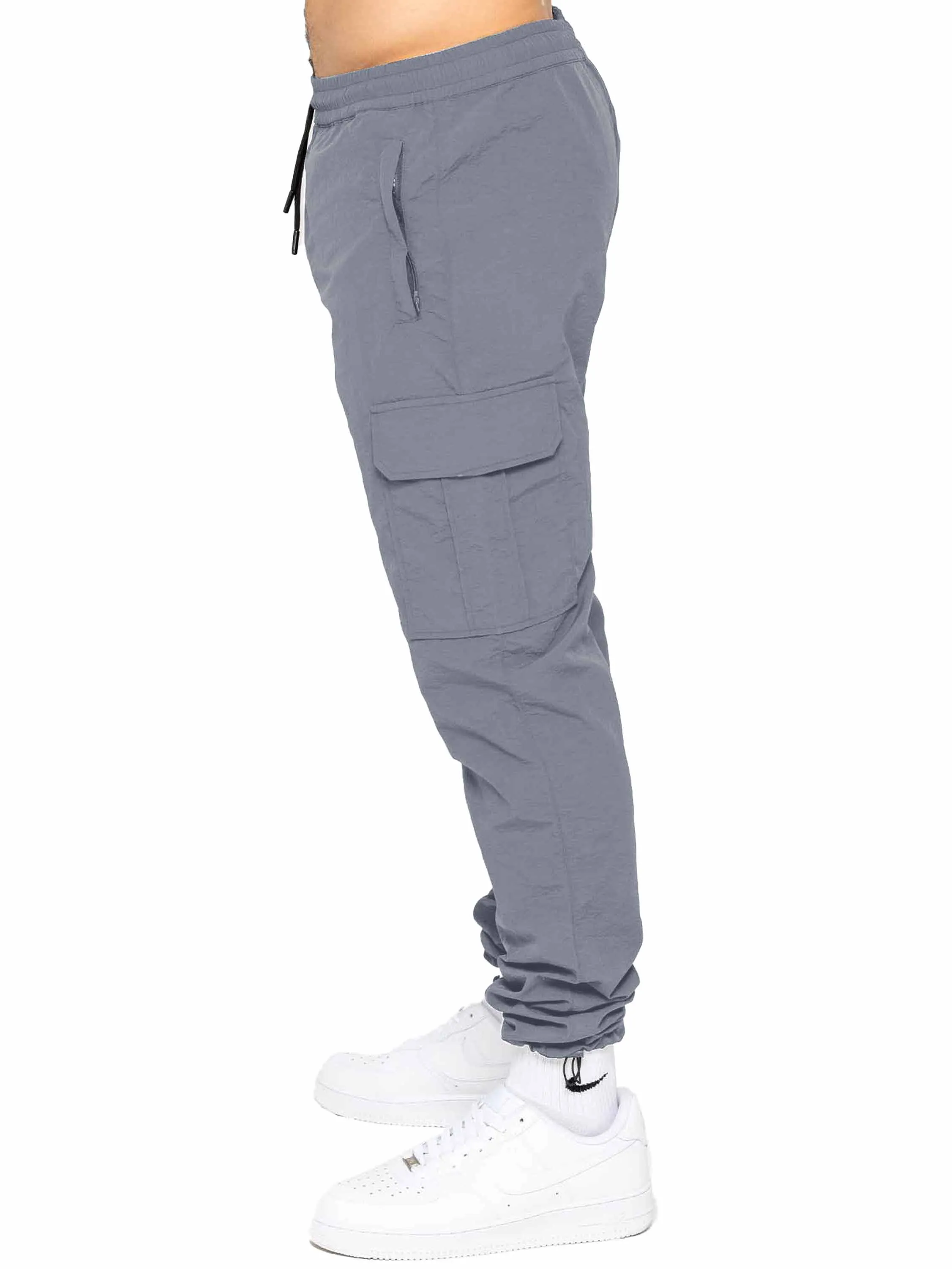 Enzo | Mens Poly Cargo Trousers