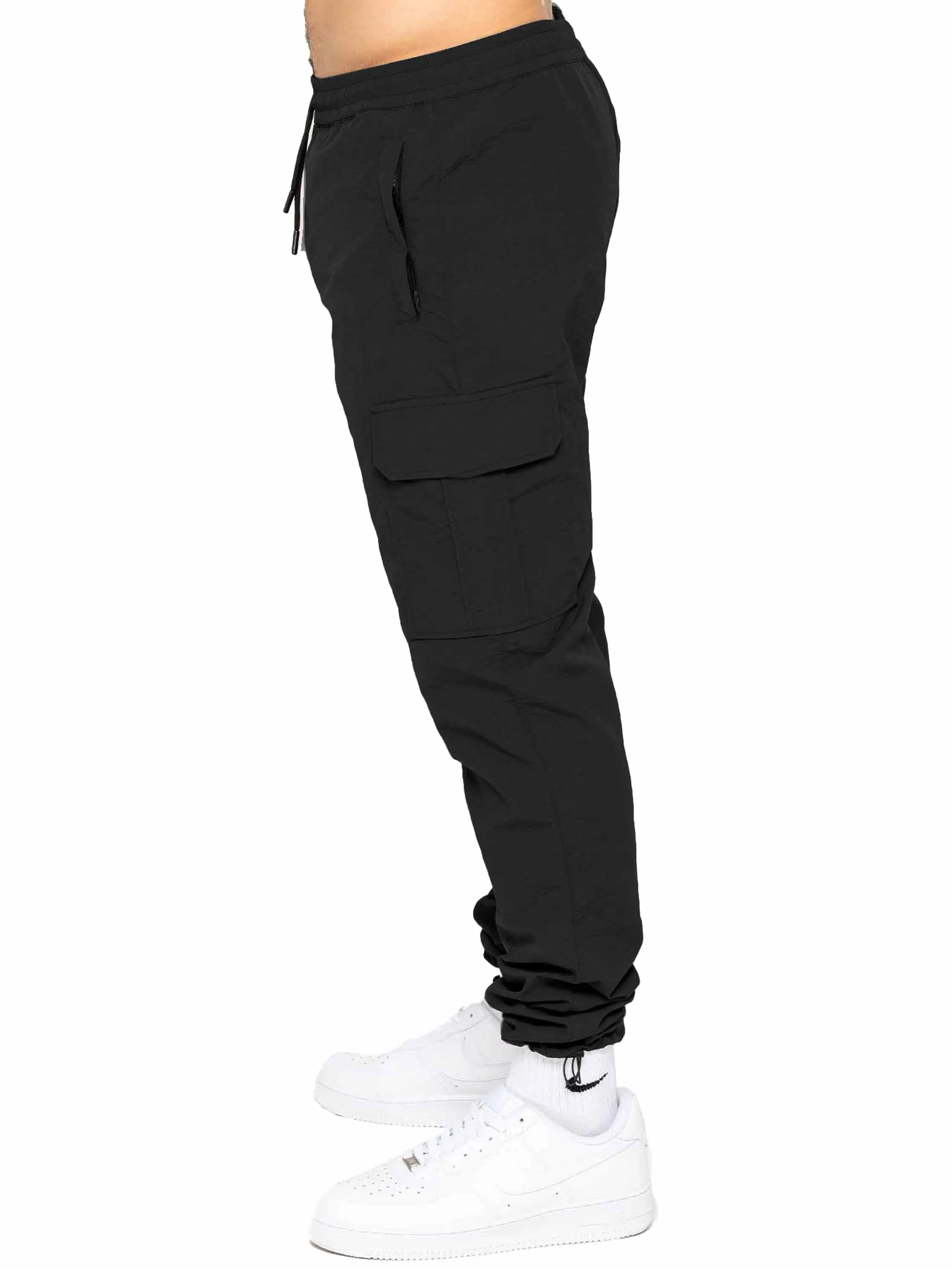 Enzo | Mens Poly Cargo Trousers