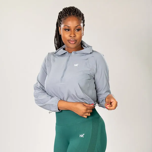 Flexi Vital - Gray Crop Hoodie