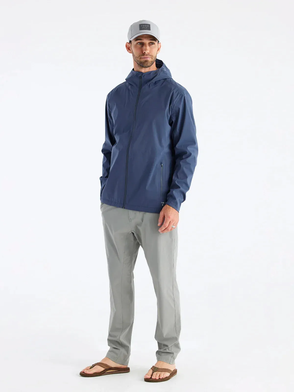 Free Fly Men's Cloudshield Rain Jacket in Storm Cloud