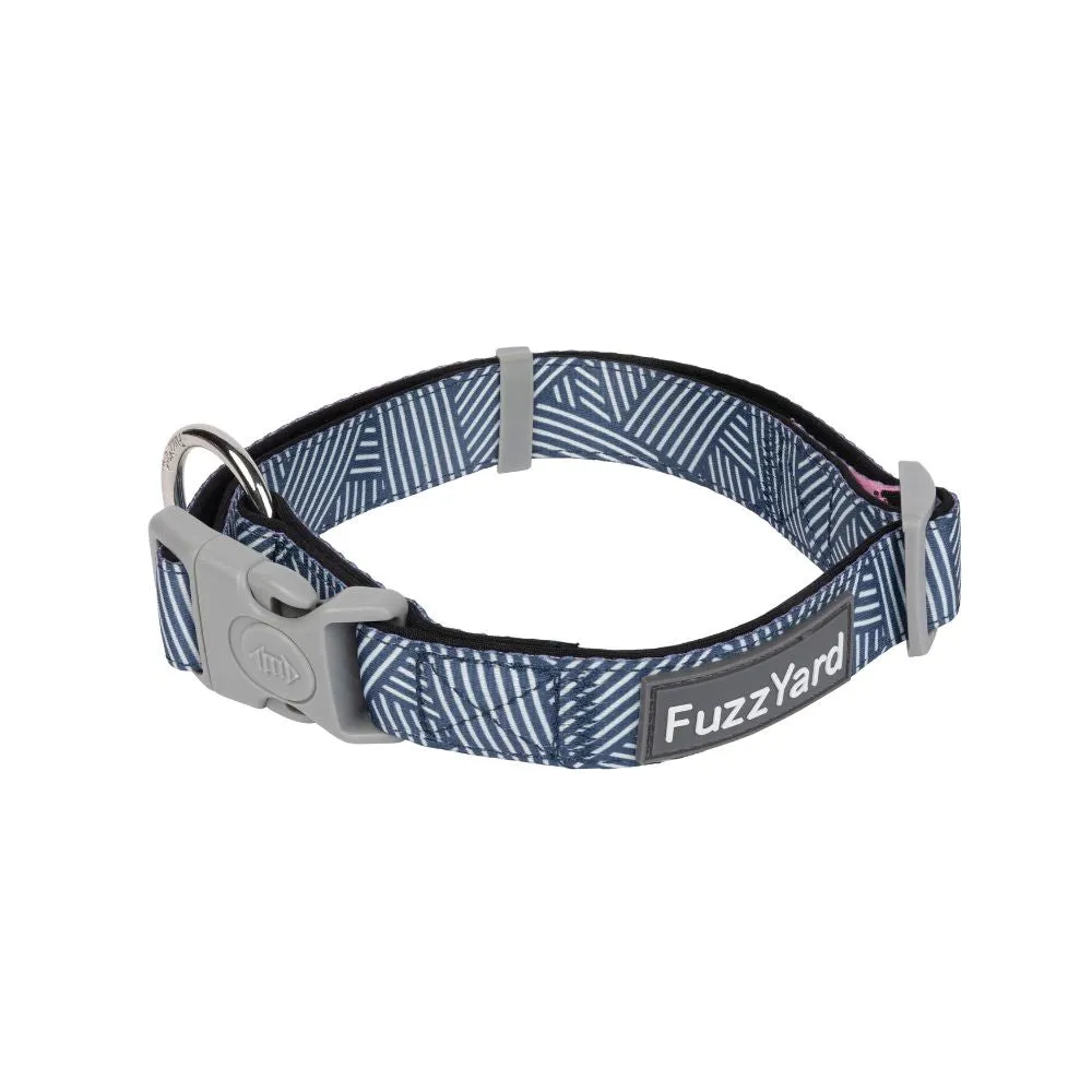 FuzzYard Dog Collar Thornbury Aegean Blue M