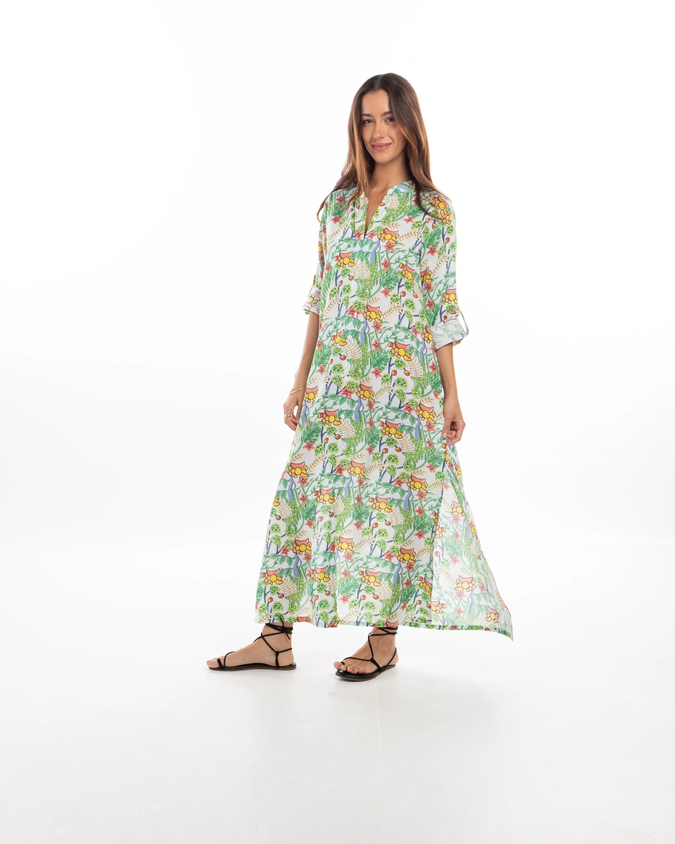 Gaby Shirt Dress. Jungle