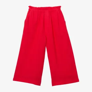 Girls' textured pink pants