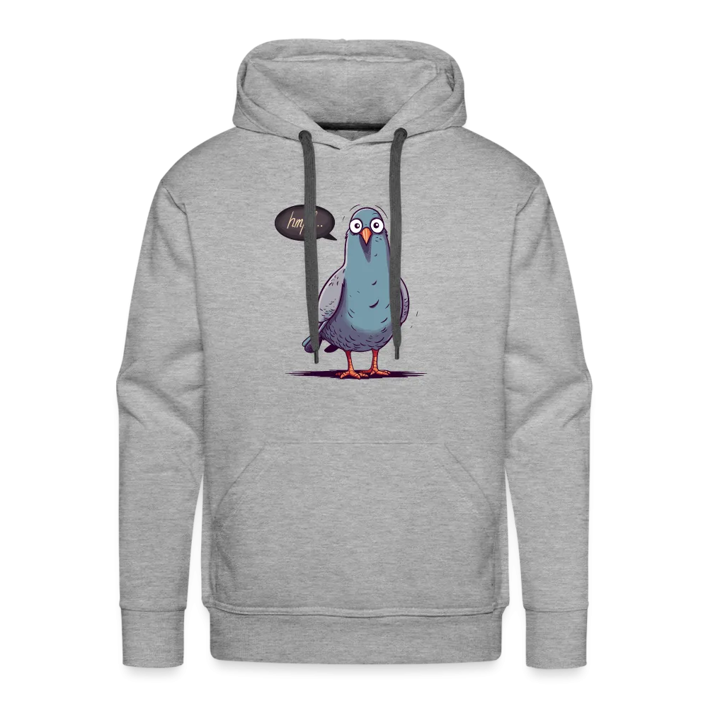 Herren Hoodie mit Vogelmotiv "Hmpf-Taube"