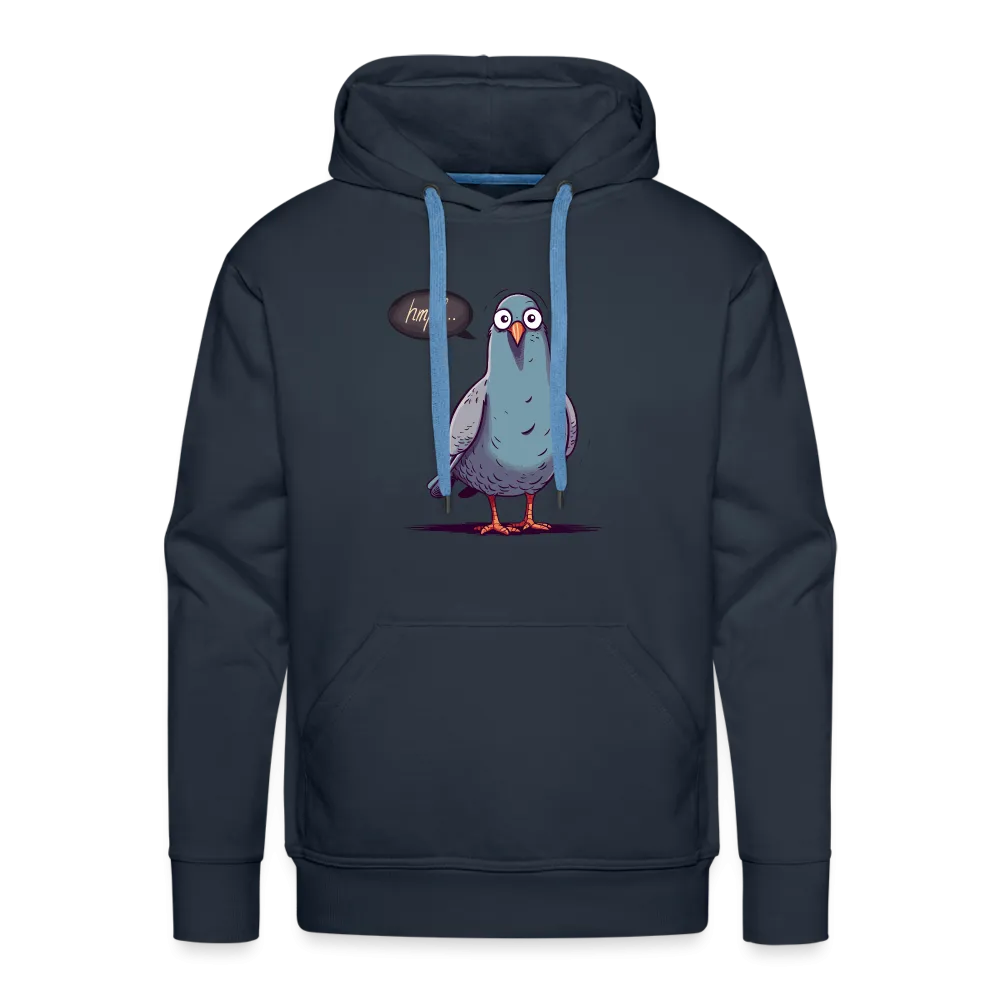 Herren Hoodie mit Vogelmotiv "Hmpf-Taube"