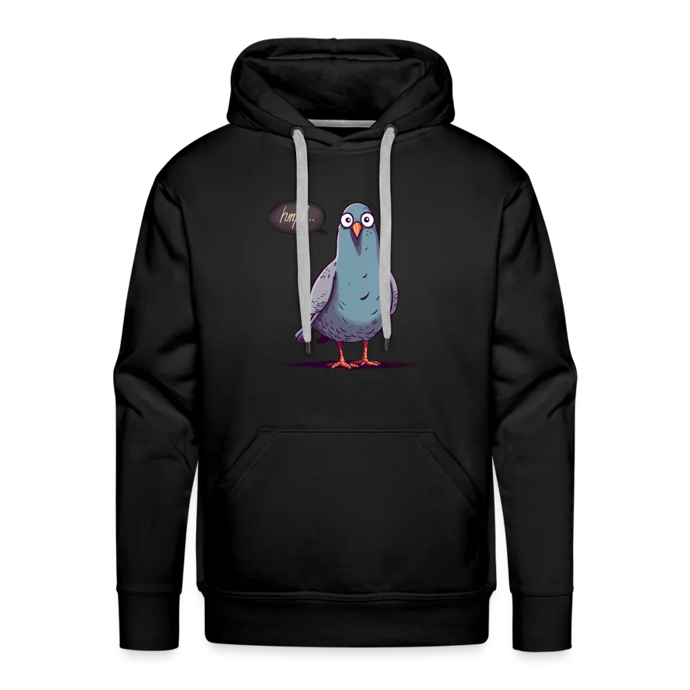 Herren Hoodie mit Vogelmotiv "Hmpf-Taube"