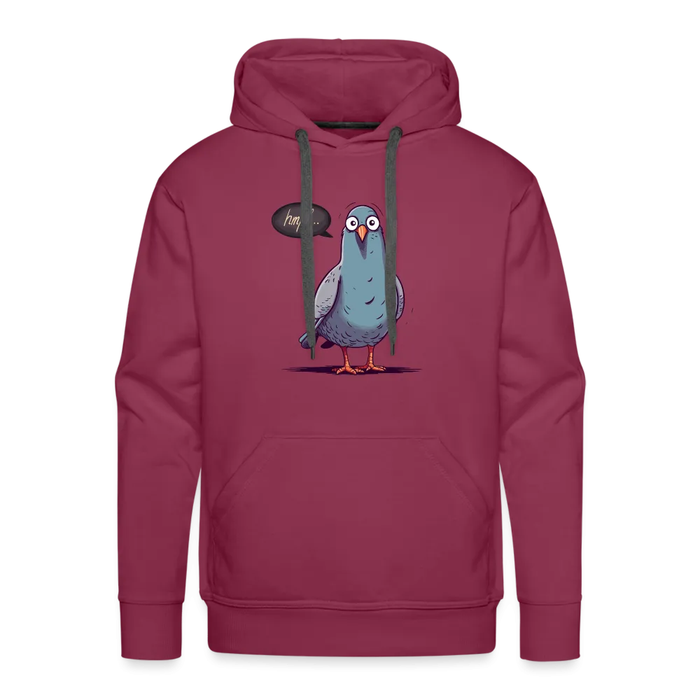 Herren Hoodie mit Vogelmotiv "Hmpf-Taube"