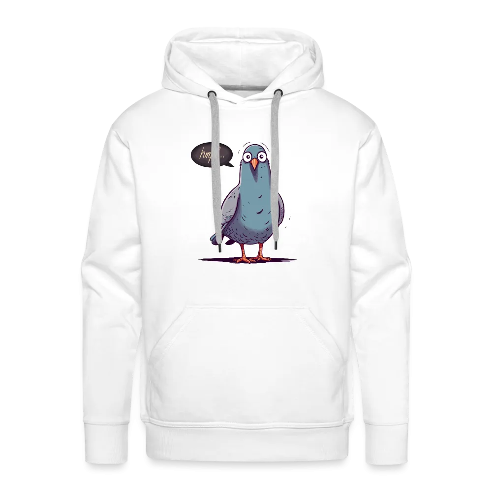 Herren Hoodie mit Vogelmotiv "Hmpf-Taube"