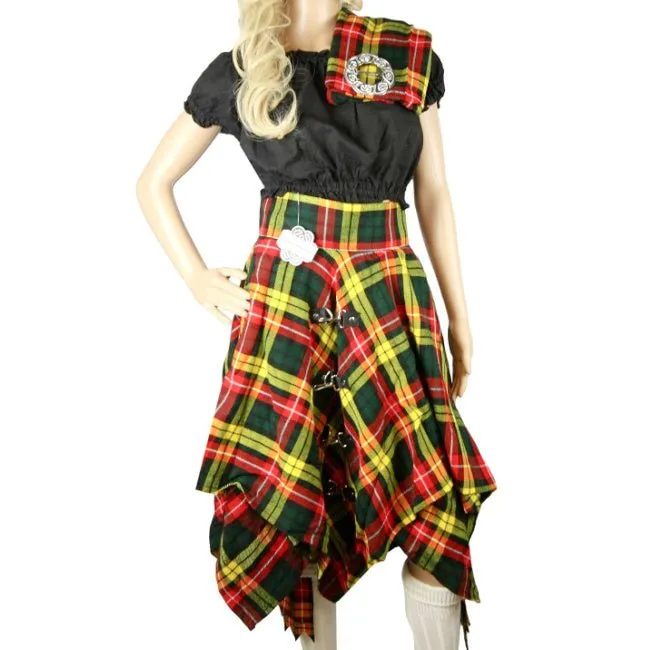 Highland Kilt Pixie Skirt Buchanan Modern Tartan