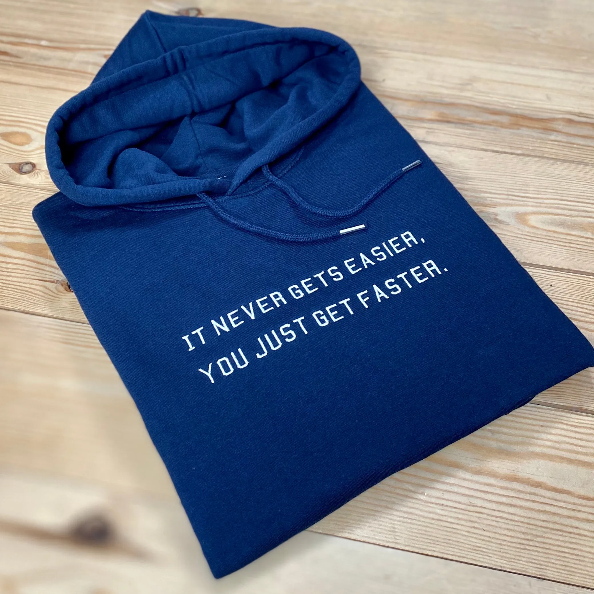 It never gets easier... Embroidered Hoodie