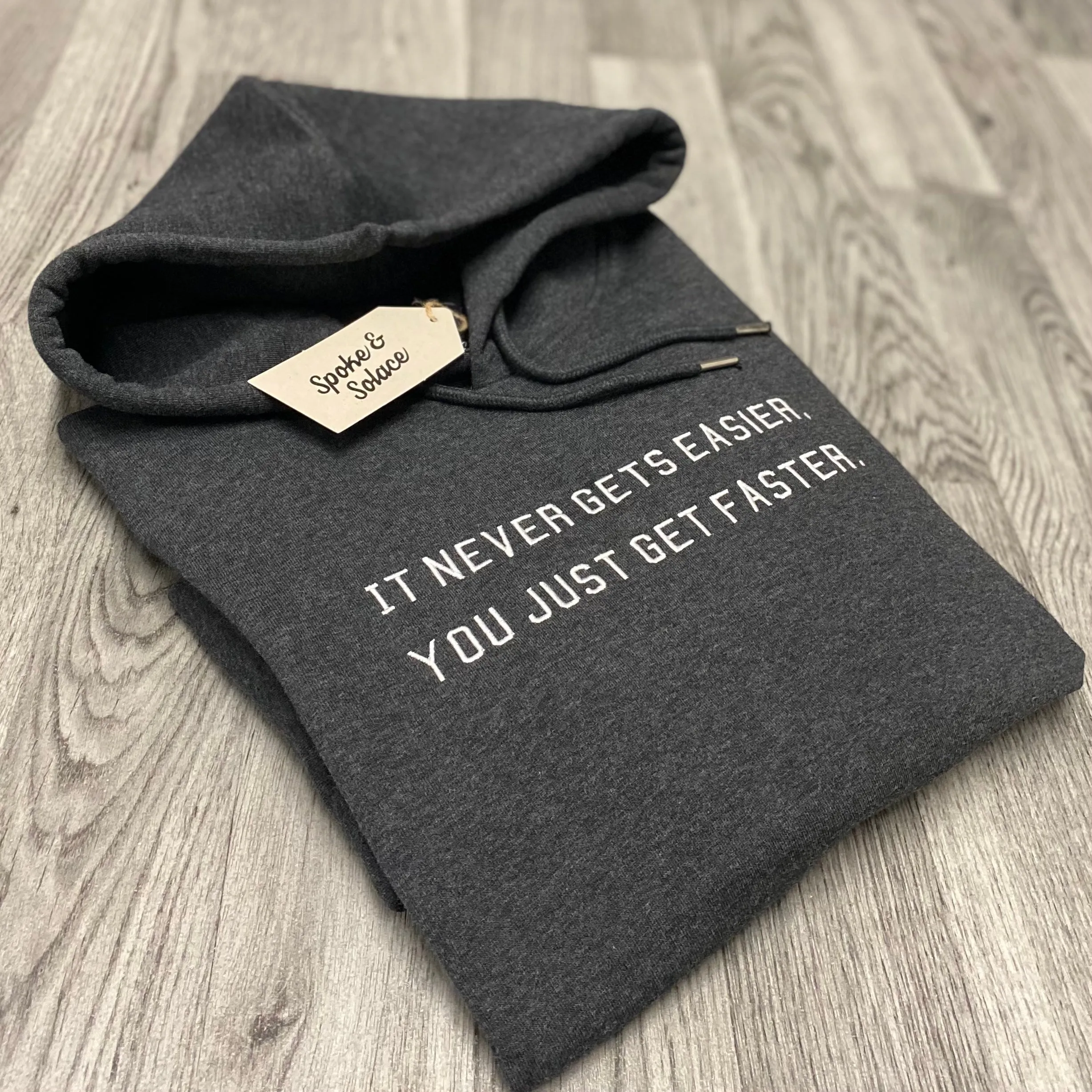 It never gets easier... Embroidered Hoodie